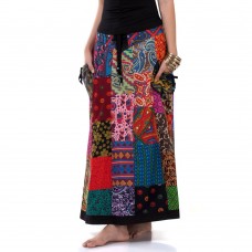 Cotton Hippie Bohemian Gypsy Patchwork Skirt KP341